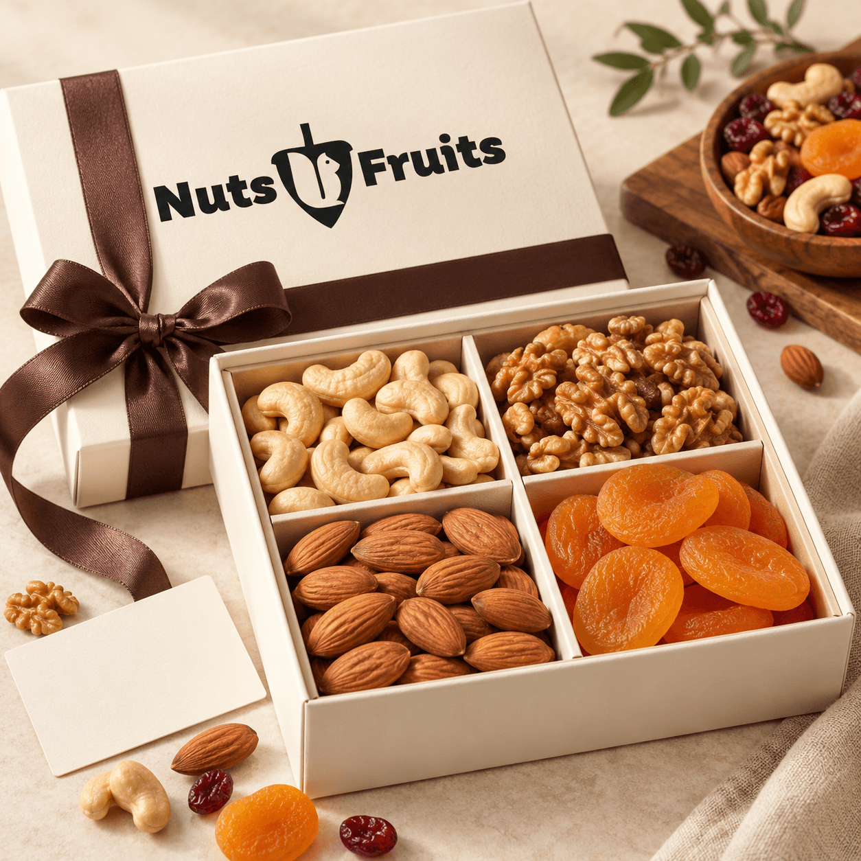 Eleganță în crem · Nuts & Fruits